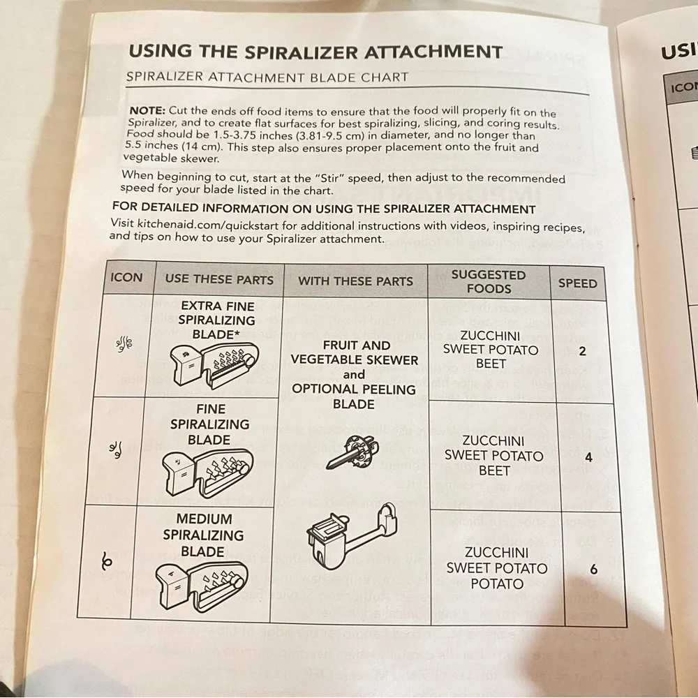 KitchenAid Spiralizer/Peeler Attachment Set